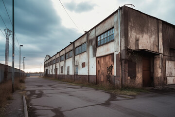 Fototapeta na wymiar Closed Factory