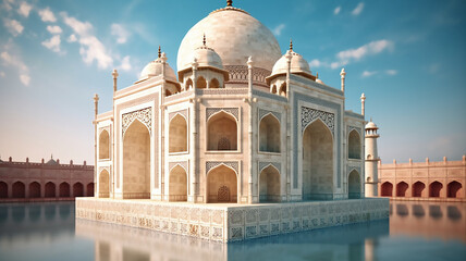 Naklejka premium beautifull white mosque