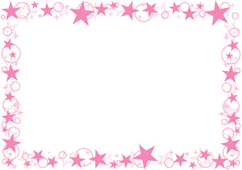 キラキラの星フレーム