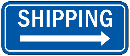 Shipping and receiving sign and labels