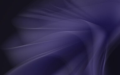 Illustration of purple background with 3D abstract wavy shapes with effects