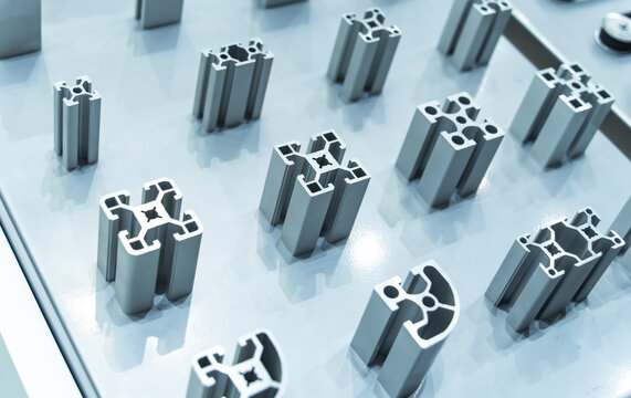 Cross sections of extruded aluminium or aluminum channels for use in manufacturing and fabrication