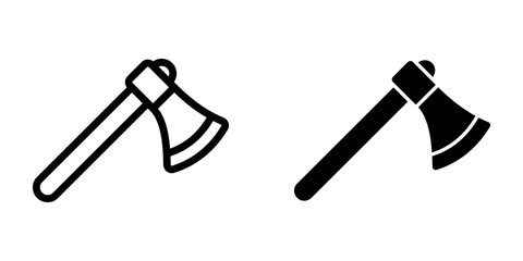 Axe icon. sign for mobile concept and web design. vector illustration