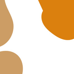 Neutral Boho Abstract Shapes Frame Background 