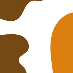 Neutral Boho Abstract Shapes Frame Background 