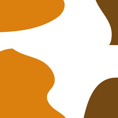 Neutral Boho Abstract Shapes Frame Background 