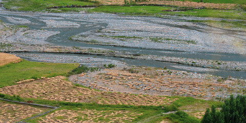 the beautiful village background