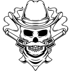 skull skull mascot character