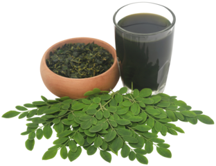 Moringa leaves with extract