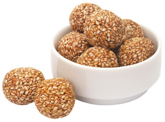 Sesame caramel laddu