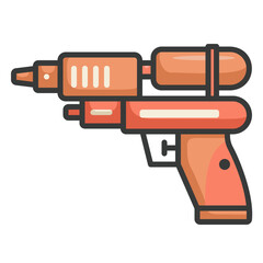 Water guns icon for boy toys in summer