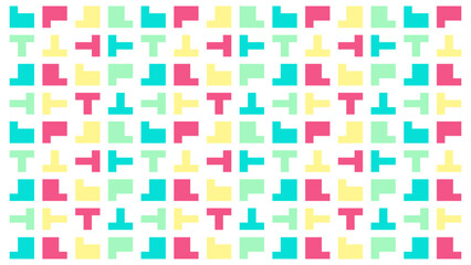 seamless pattern with colorful cubes