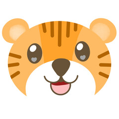 Tiger cute animal cartoon