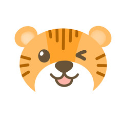 Tiger cute animal cartoon