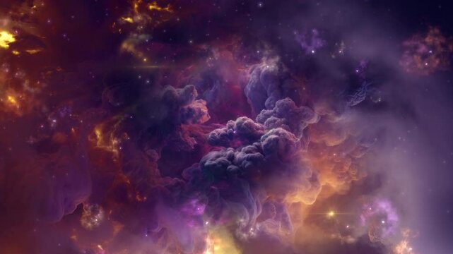 Space Planets and Galaxy Animation 4K