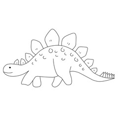 Cute Dinosaur Outline 