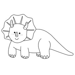 Cute Dinosaur Outline 