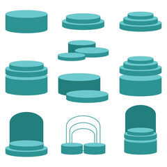 Blue Podium Stage Product