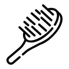 hair brush Line Icon