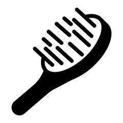 hair brush Solid icon