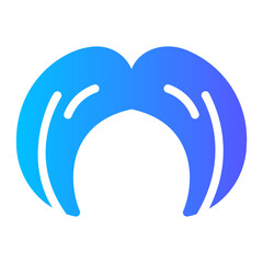 moustache Gradient icon