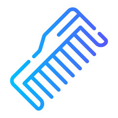 combs Line Gradient Icon