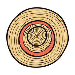 Hand Drawn sun hat in doodle style