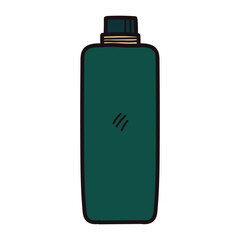 Hand Drawn bottle in doodle style