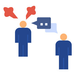 debate flat style icon