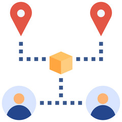 exchange flat style icon