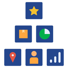 factor flat style icon