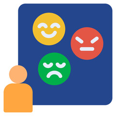 feeling flat style icon