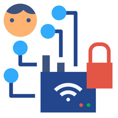 hacker flat style icon