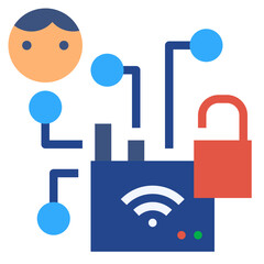 hacker flat style icon