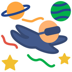 Metaverse flat style icon