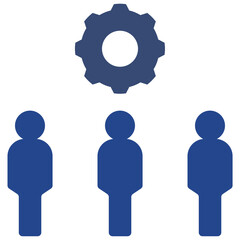 teamwork flat style icon
