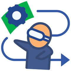 technology flat style icon