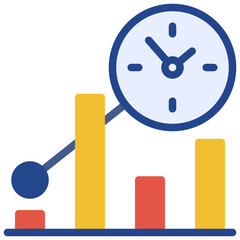 time flat style icon