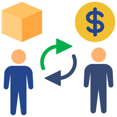 tourist flat style icon