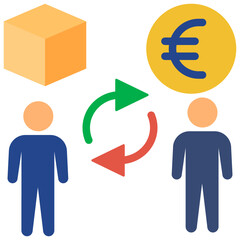 tourist flat style icon