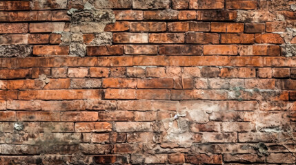 Old brick wall texture. Generative Ai
