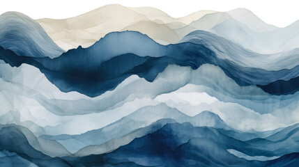 Obraz premium Abstract water ocean wave texture. Transparent, Blue and white water wave web banner Graphic Resource as background for ocean wave abstract backdrop for copy space. Generative AI