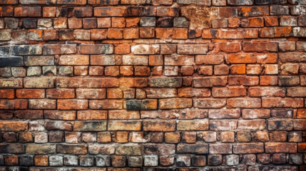 Fototapeta premium Old brick wall texture. Generative Ai