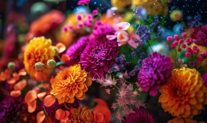Obraz na płótnie Canvas flowers in the garden HD 8K wallpaper Stock Photography Photo Image