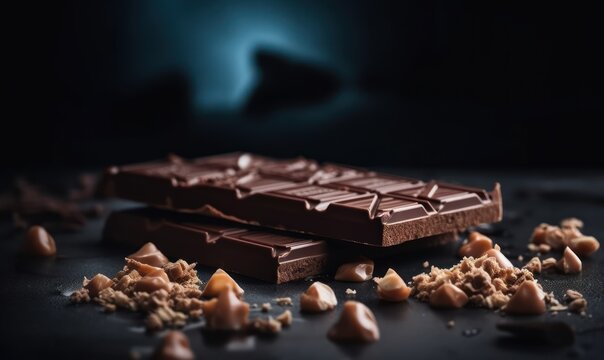 chocolate and nuts HD 8K wallpaper Stock Photography Photo Image