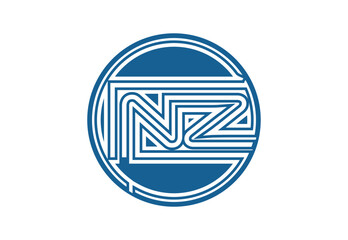 NZ letter  logo and icon design template 01