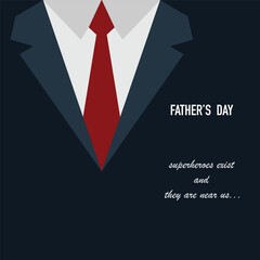 Fathers day with suit and tie