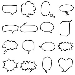 Fototapeta premium speech bubbles icon transparent png (no shadow)