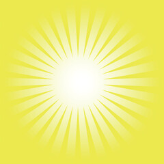 Obraz premium 黄色の集中線 背景素材 