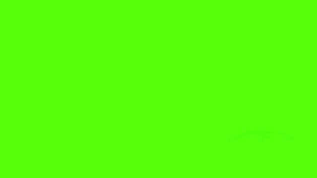 Zombie Climb Fence Green Screen Animation 3D Rendering.